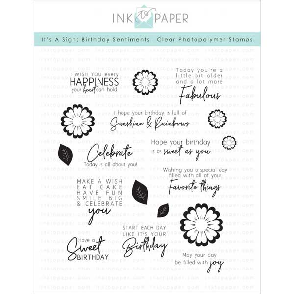 Ink To Paper It’s A Sign: Birthday Sentiments Stamp Set