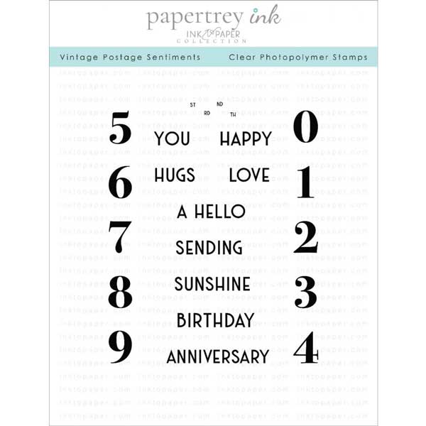 Papertrey Ink Vintage Postage Sentiments Stamp Set