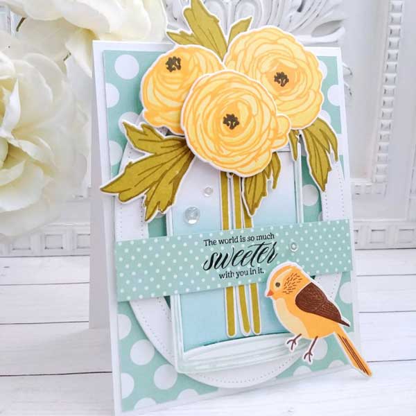 Papertrey Ink Ravishing Ranunculus Stamp Set