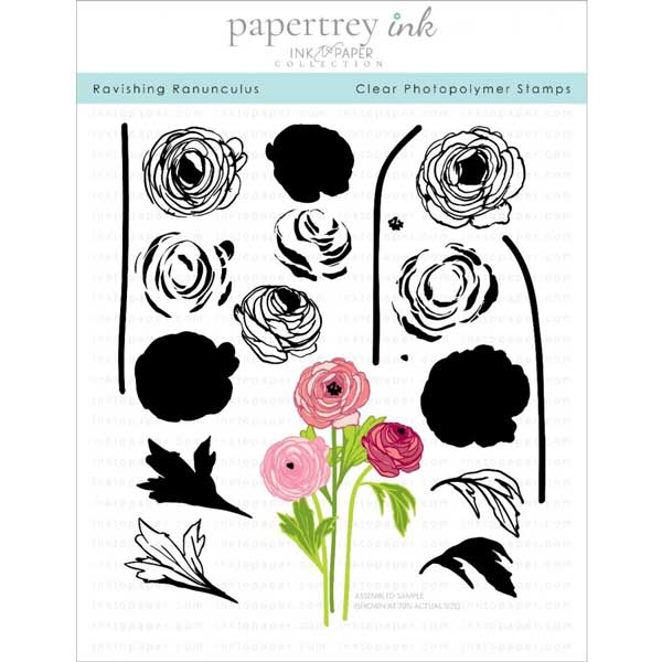 Papertrey Ink Ravishing Ranunculus Stamp Set