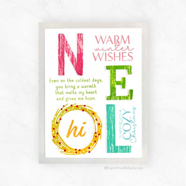 Papertrey Ink Inside Greetings: Warmth Mini Stamp Set