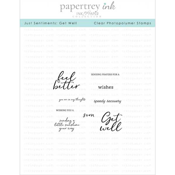 Papertrey Ink Just Sentiments: Get Well Mini Stamp