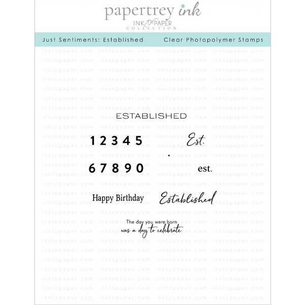 Papertrey Ink Just Sentiments: Established Stamp