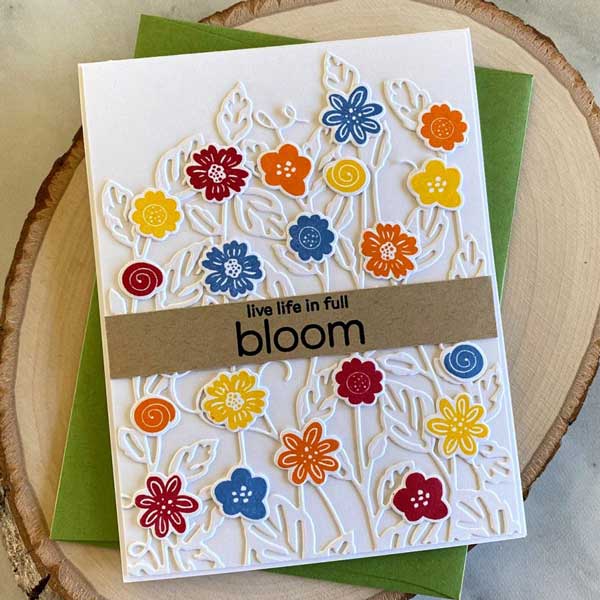 Papertrey Ink Just Sentiments: Bloom Stamp