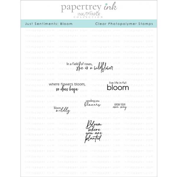 Papertrey Ink Just Sentiments: Bloom Stamp