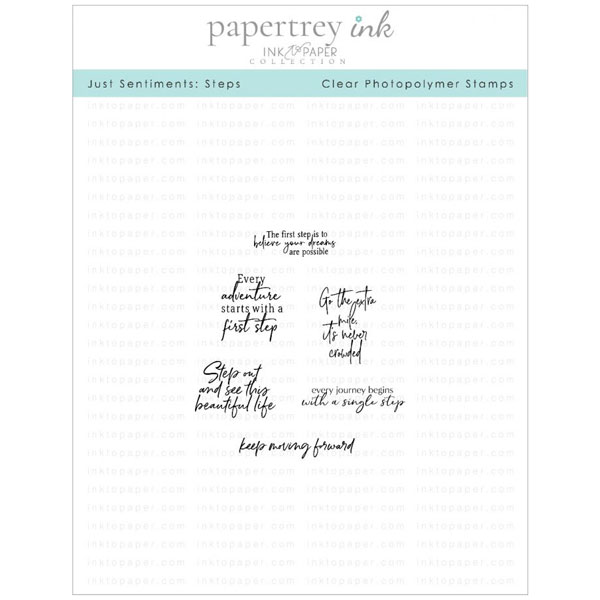 Papertrey Ink Just Sentiments: Steps Mini Stamp