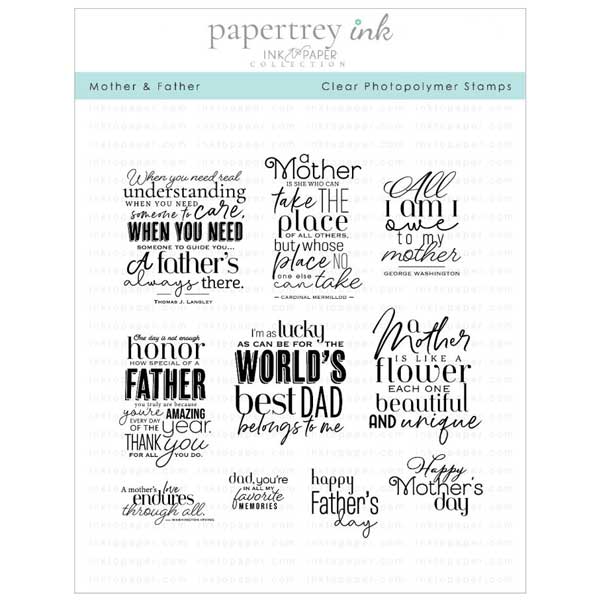 Papertrey Ink Mother &amp; Father Stamp