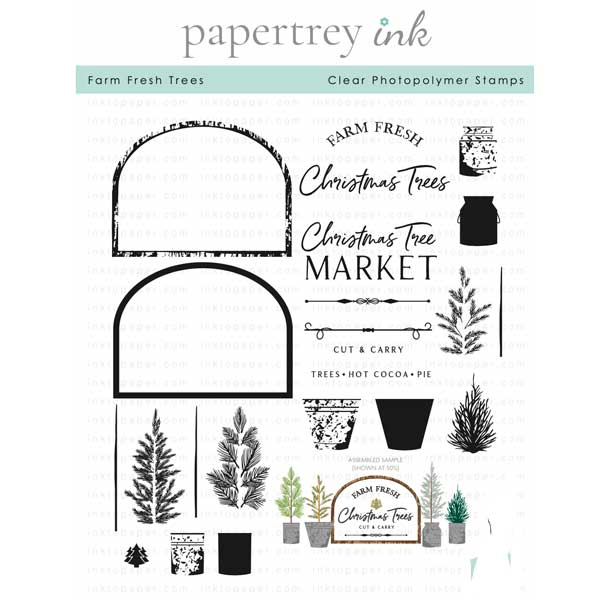 Papertrey Ink Farm Fresh Trees Stamp