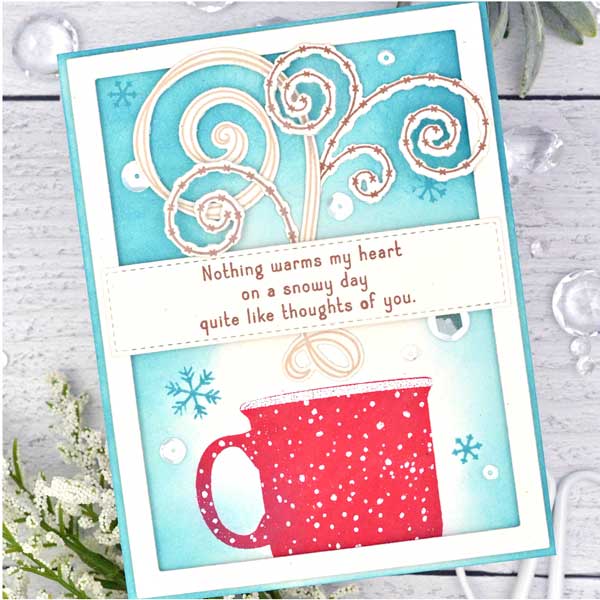 Papertrey Ink Winter Swirls Stamp