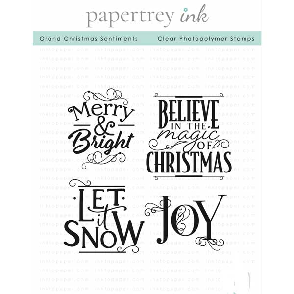 Papertrey Ink Grand Christmas Sentiments Stamp