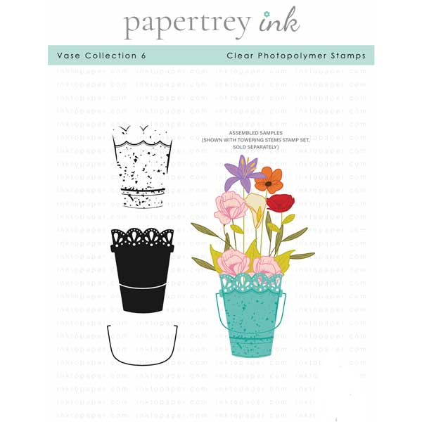 Papertrey Ink Vase Collection 6 Stamp