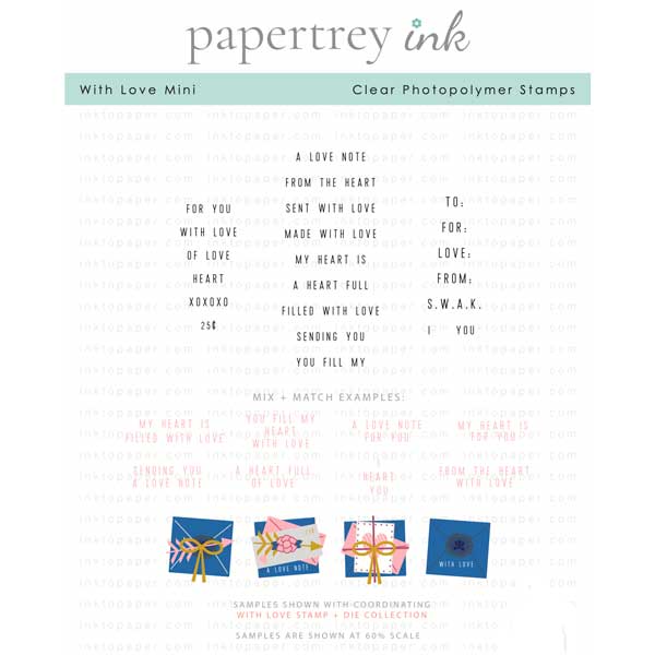 Papertrey Ink With Love Mini Stamp