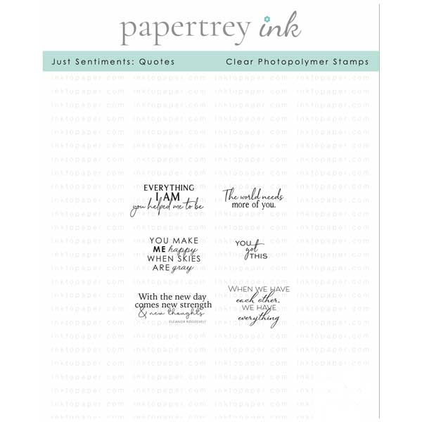 Papertrey Ink Just Sentiments: Quotes Stamp