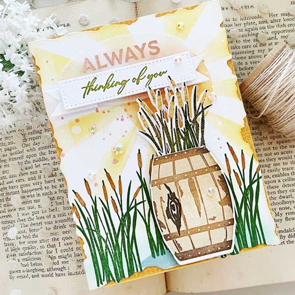 Papertrey Ink Captivating Cattails Stamp