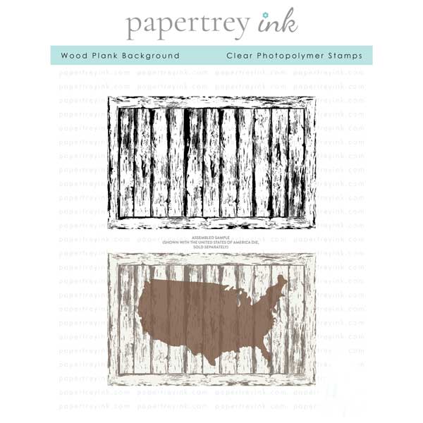 Papertrey Ink Wood Plank Background Stamp