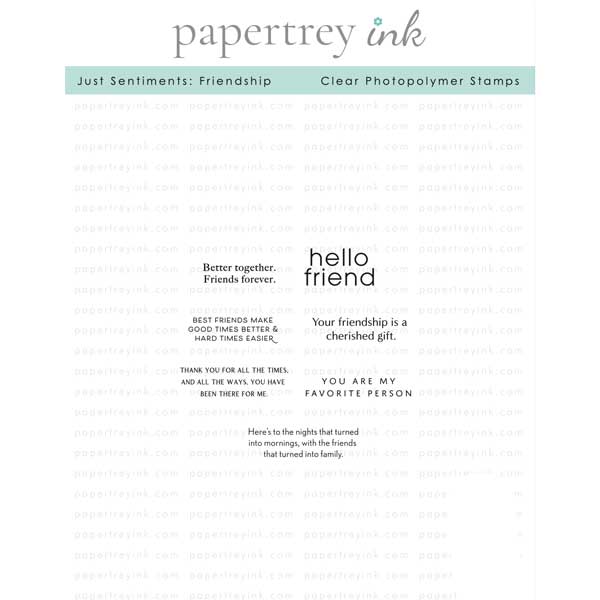 Papertrey Ink Just Sentiments: Friendship Stamp