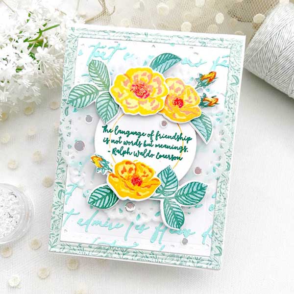 Papertrey Ink Vintage Blooms Stamp