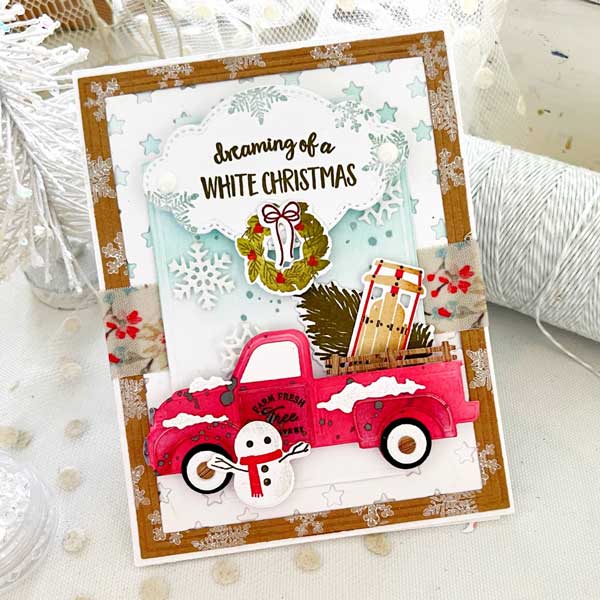 Papertrey Ink Snowy Truck Accessories Stamp