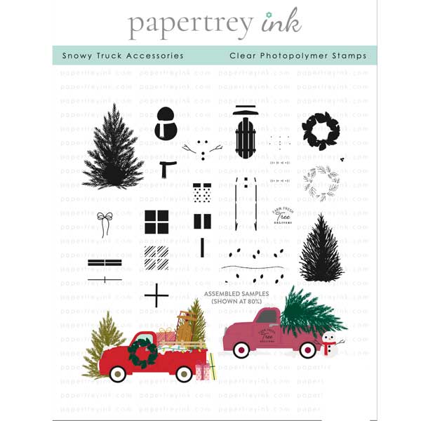 Papertrey Ink Snowy Truck Accessories Stamp