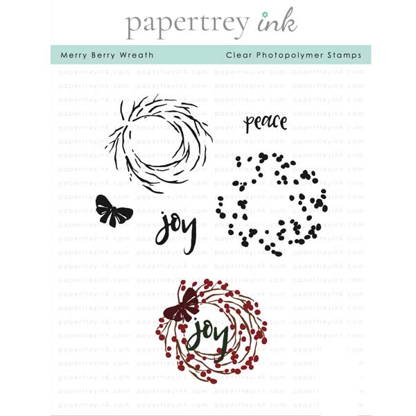 Papertrey Ink Merry Berry Wreath Stamp