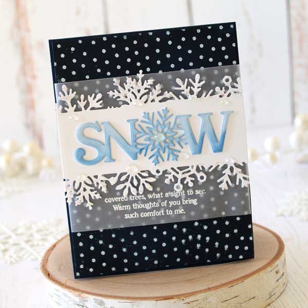 Papertrey Ink Larger Than Life: Snow Stamp