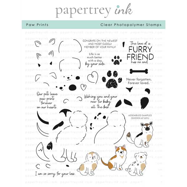 Papertrey Ink Paw Prints Stamp