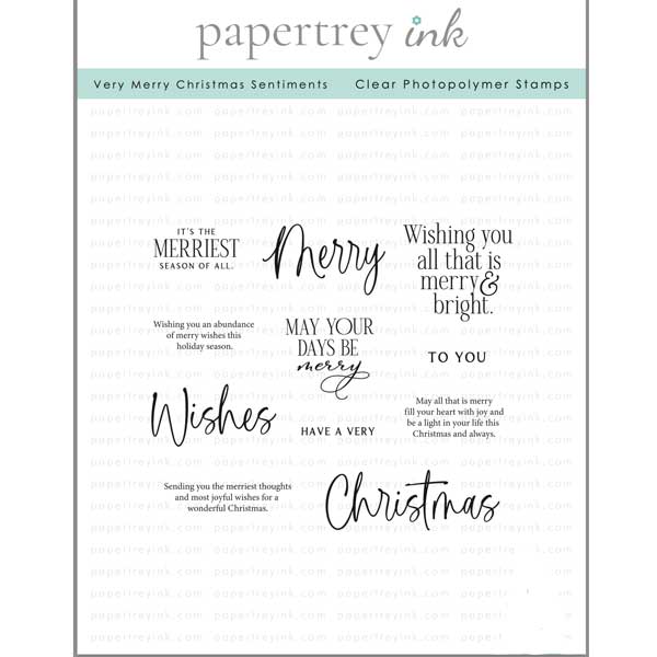 Papertrey Ink Very Merry Christmas Sentiments Stamp