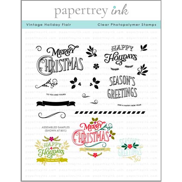 Papertrey Ink Vintage Holiday Flair Stamp