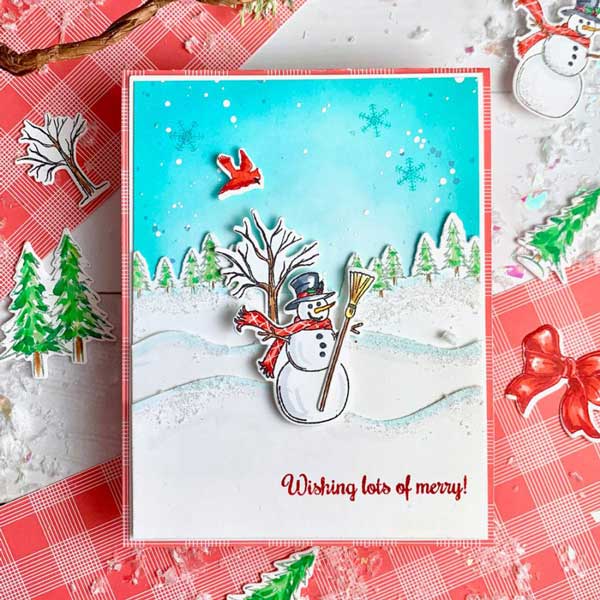 Papertrey Ink &amp; The Foiled Fox Winter Magic: Snowman Mini Stamp Set