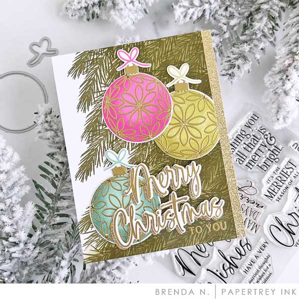 Papertrey Ink Very Merry Christmas Sentiments Stamp