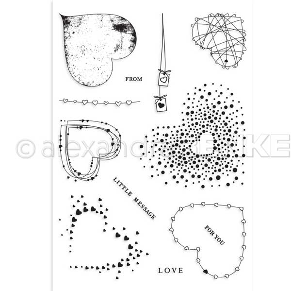 Alexandra Renke Hearts Love Stamp Set