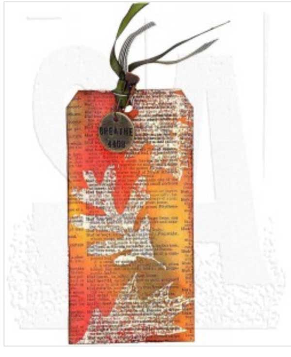 Stampers Anonymous Tim Holtz Falling Leaves Stamp Set