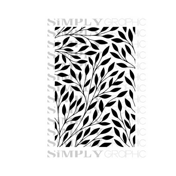 Simply Graphic Mini Fine Foliage Background Stamp