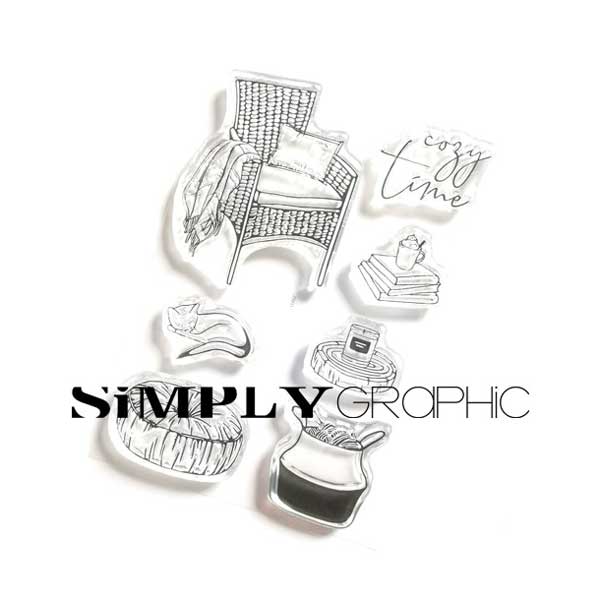 Simply Graphic Cozy Time Stamp Set