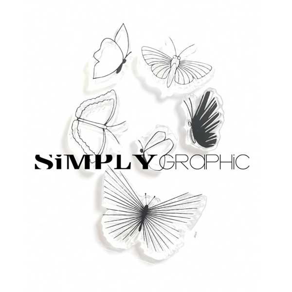 Simply Graphic Butterflies Stamp Set