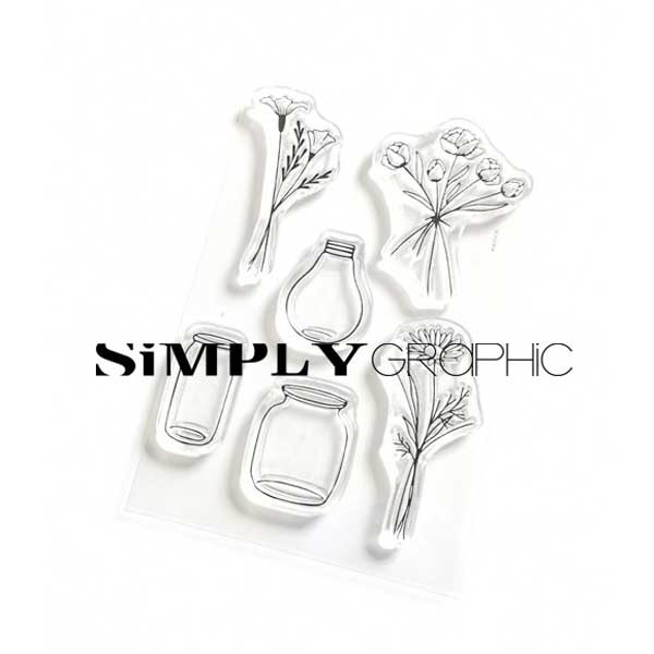 Simply Graphic Bouquets Stamp Set