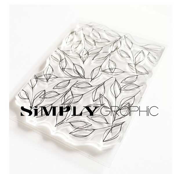 Simply Graphic Intertwining Foliage Background Stamp