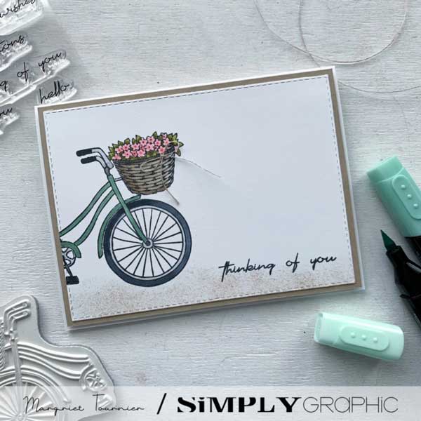 Simply Graphic Velo de Printemps (Spring Bike) Stamp