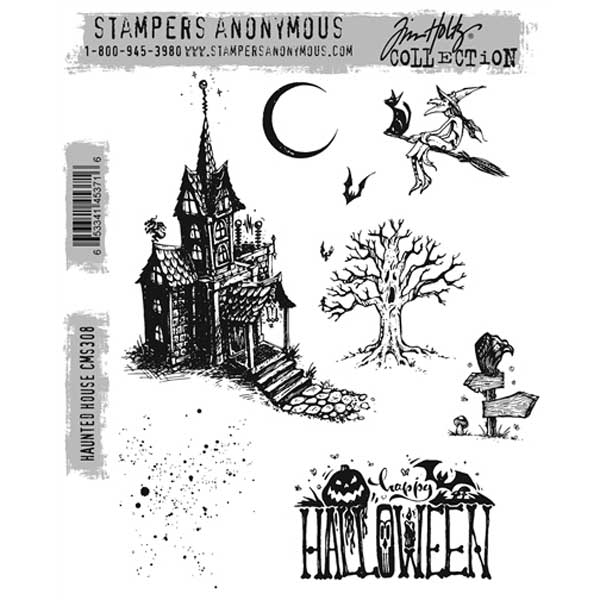 Stampers Anonymous Tim Holtz Haunted House Stamp Set