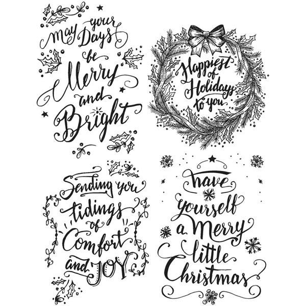 Stampers Anonymous Tim Holtz Doodle Greetings 1 Stamp Set