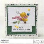 Stamping Bella Bundle Girl With a Winter Branch Stamp