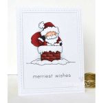 Stamping Bella Santa and His Chimney Die