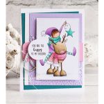 Stamping Bella Rita and the Reindeer Die