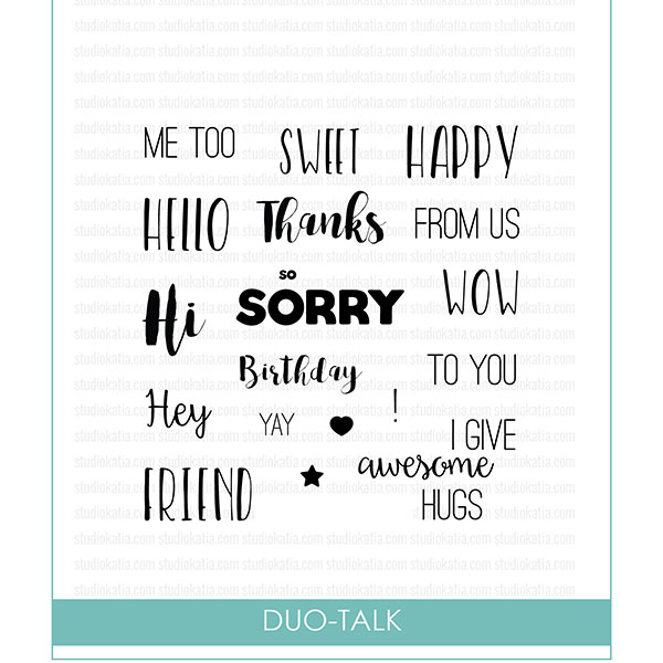 Studio Katia Duo Talk Stamp Set