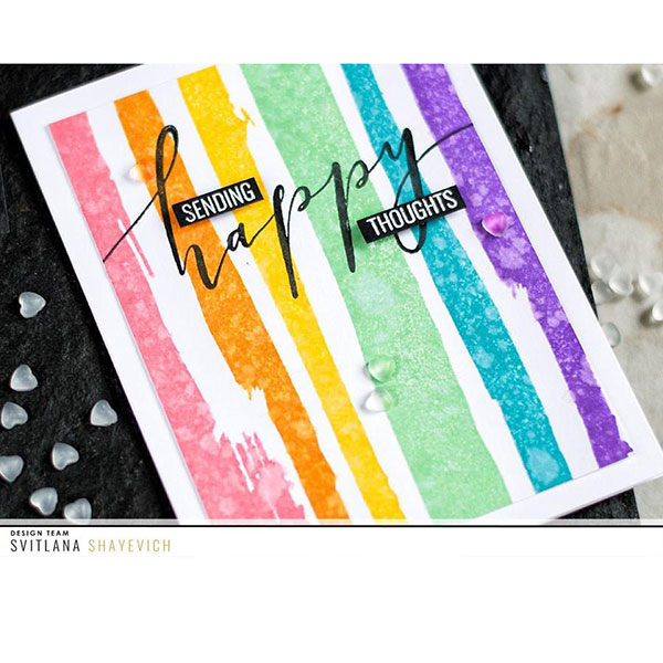 Studio Katia Brush Stroke Stripes Stamp Set