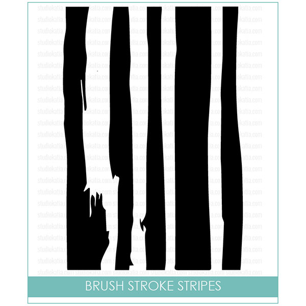 Studio Katia Brush Stroke Stripes Stamp Set