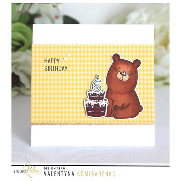 Studio Katia Kobi the Birthday Bear Die Set