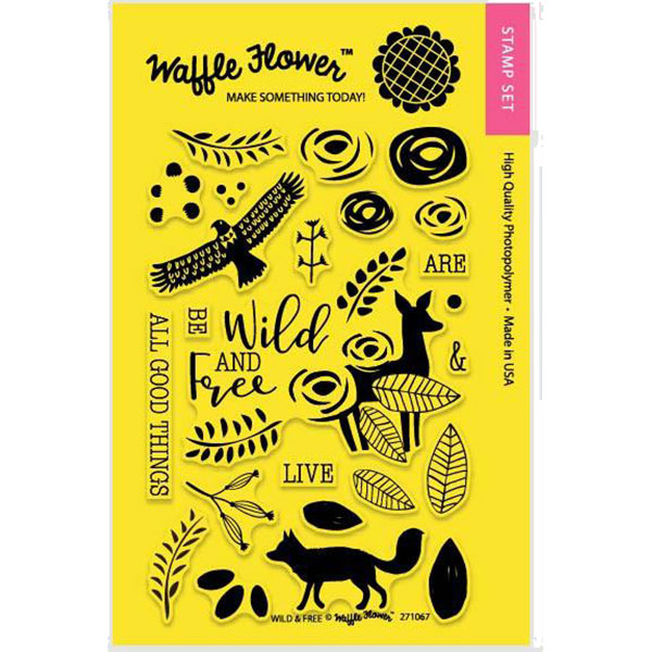 Waffle Flower Wild &amp; Free Stamp Set