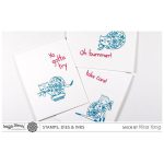 Waffle Flower Flora Cat Stamp Set