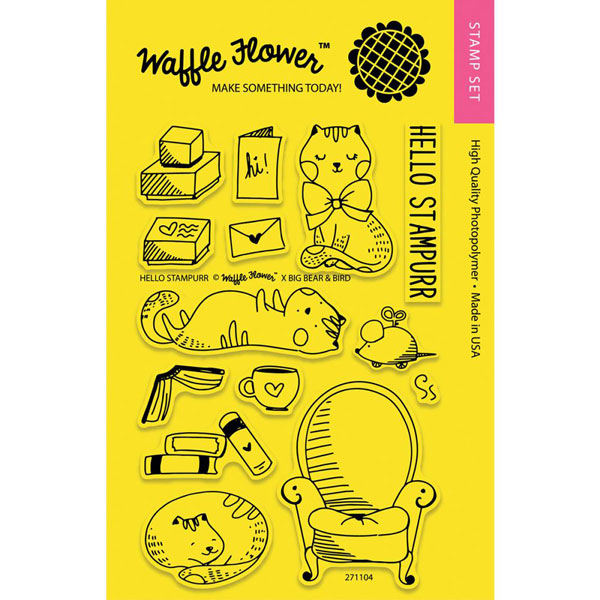 Waffle Flower Hello Stampurr Stamp Set